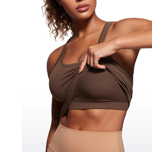 Premium Womens Yoga Tops Custom <b>Stretch</b> Crop Gym Shirt Breathable Activewear For Workout And Yoga Practice - Product Image 5