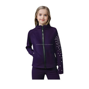 Vêtement de danse d'échauffement personnalisable unisexe pour adultes 2025, qualité supérieure, veste d'équipe de danse de cheerleading en nylon/polyester - Product Image 1