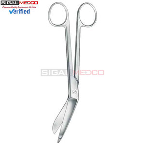 Tijeras para Vendajes de Acero Inoxidable de 7.5 Pulgadas, Clásicas para Primeros Auxilios, Perforaciones Corporales, Aplicación de Cintas y Apósitos, Resistentes al Óxido, Punta Redonda - Product Image 4