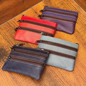 กระเป๋าใส่เหรียญแฟชั่นใหม่ทำจากหนังสีรีไซเคิลมีซิปสำหรับผู้หญิงกระเป๋าใส่เหรียญกระเป๋าใส่เหรียญ - Product Image 5