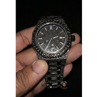Montre de luxe en moissanite de qualité export, style hip-hop, bijou statement pour le quotidien, disponible à la vente