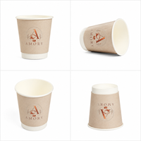 Vasos de Papel Desechables de 12oz y 16oz para Bebidas Calientes, Café y Té, con Tapa, Compostables, Ecológicos, para Llevar, para Restaurantes