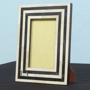 Handmade Fancy Handicraft Natural Bone Inlay Eco-friendly Durable <b>Rustic</b> Modern Tabletop Decorative Photo Frame Uttar Pradesh - Product Image 3