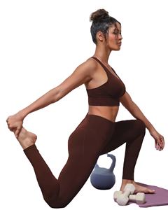 บราออกกำลังกายไร้ตะเข็บรุ่นใหม่ ขายดี บราโยคะฟิตเนสแบบนุ่ม ยืดหยุ่น บราเสริมฟองน้ำ ระบายอากาศ สวมใส่สบาย - Product Image 2