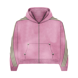 Up Felt Custom Logo Printing Stacked Tracksuit Zip Up Hoodie Flare Pants <b>Set</b> Streetwear Baggy Fit Tracksuit For Wholesale - Product Image 2