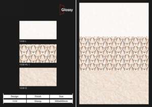 กระเบื้องบุผนังเซรามิกแบบมันเงา ขนาด 30x60 ซม. (12x24 นิ้ว) คุณภาพพรีเมียม สำหรับตกแต่งผนังภายในห้องน้ำหรูหราและทันสมัย - Product Image 4