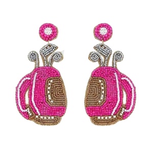 GOLF BAG Fiestas Pendientes colgantes de moda especial Nueva llegada Cuentas hechas a mano transfronterizas Lentejuelas dulces Moda creativa - Product Image 1