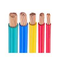 Cable Eléctrico de Cobre Sólido Libre de Oxígeno H07V-U de 450/750V, Aislamiento de PVC, 4/6mm2, IEC 60227-5, para Instalaciones Domésticas