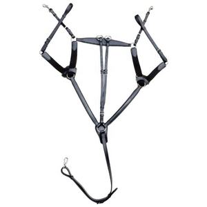 Pechera de Cuero Premium para Caballo, Martingala de Carrera Ajustable, Herrajes de Acero Inoxidable, Duradera y Cómoda - Product Image 1