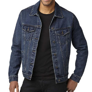 Trucker style blue <b>men</b> <b>denim</b> <b>jacket</b> sherpa lined thick warm winter outerwear fashion street vintage design casual - Product Image 6