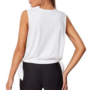 Camiseta sin mangas de alta elasticidad para mujer, estilo casual, moda Y2K, top corto estético para mujer, proveedor mayorista - Product Image 1