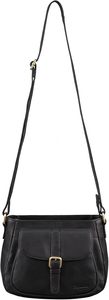 High Demand Women's Genuine Leather Crossbody Bag Classic Style Zipper Closure Black Satchel Daily Use From India - Product Image 4