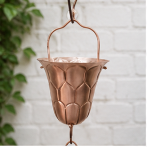ชุดถังแขวนโซ่ทองแดงสำหรับตกแต่งสวนกลางแจ้ง สไตล์เรียบง่าย - Product Image 3