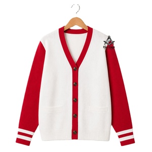 Cárdigan de punto con botones para fraternidad, con logotipo bordado de letras griegas de Delta Sigma en acrílico, personalizado, venta al por mayor de regalia masónica hereditaria - Product Image 1