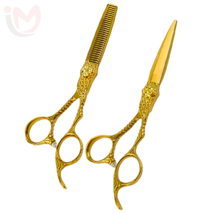 กรรไกรตัดผมดีไซน์ใหม่ทันสมัยขนาด 6.0 นิ้ว ยี่ห้อ Sharp  กรรไกรตัดผมแบบแบน กรรไกรซอยผม 28 ซี่ - Product Image 4