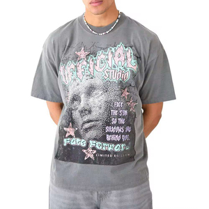 T-shirt imprimé pour homme, coupe ample, grande taille, style streetwear, mode estivale, t-shirt à manches courtes, haut décontracté pour homme, hip hop, tee-shirt de luxe - Product Image 1