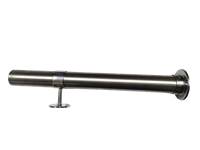 Composants de balustrade d'escalier en acier inoxydable ModernStaircase : Poteaux ronds de 42,4 mm et tubes de main courante pour rampes métalliques