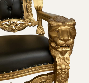 เก้าอี้บัลลังก์ไม้มะฮอกกานีแท้สั่งทำพิเศษ - ดีไซน์คลาสสิก ทนทาน เหมาะสำหรับโรงแรม ห้องนั่งเล่น และอพาร์ตเมนต์ - Product Image 6