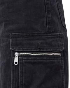 Vaqueros Cargo Negros Personalizados de Cintura Alta y Pierna Ancha con Múltiples Bolsillos, Estilo Urbano, Pantalones Casuales Holgados para Mujer, OEM Personalizado - Product Image 5