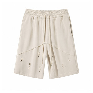Pantalones Cortos Casuales para Hombre, 100% Algodón, con Cordón, Cintura Media, Servicio OEM, Diseño Personalizado, Precio Bajo - Product Image 1