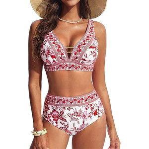 Trajes de Baño de Tela Premium Solid Trader, Transpirables, sin Mangas, Estampado Digital, Ropa de Playa para Mujer - Product Image 1