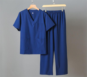 Tenues d'uniformes médicaux confortables pour hommes – Ensembles respirants pour dentistes et infirmiers, grandes tailles - Product Image 3