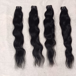 Compre Ahora Extensiones de Cabello Humano Virgen Remy Indio de Primera Calidad, Extensiones de Cabello Negro Natural al por Mayor - Product Image 1