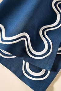 Manteles individuales Bearfit hechos a mano, bordados, 100% algodón, lona orgánica, ecológicos, estilo europeo - Product Image 2