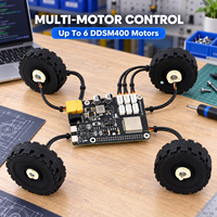Carte de commande moteur moyeu DDSM400 6 canaux ESP32 2.4G WiFi Type C UART JSON SDK pour robot mobile 4 roues motrices 6 roues motrices