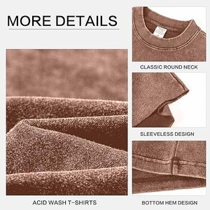 Débardeurs Homme Personnalisés à Logo Brodé Respirants Coupe Musclée Unie Sans Manches pour Entraînement en Mélange Polyester/Coton – Prix Usine - Product Image 4
