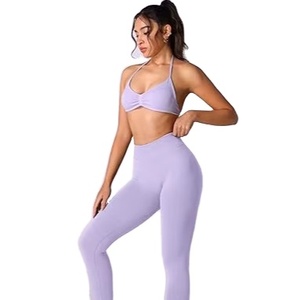 Meilleure vente 2026, prix bas, ensemble 2 pièces court en laine pour femme, taille personnalisée, élasthanne/coton, séchage rapide, respirant, uni - Product Image 3