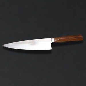 Couteau de chef professionnel fait main en acier inoxydable, lame tranchante comme un rasoir, manche en bois de rose, ambidextre, finition polie haute brillance, couteau de cuisine - Product Image 2