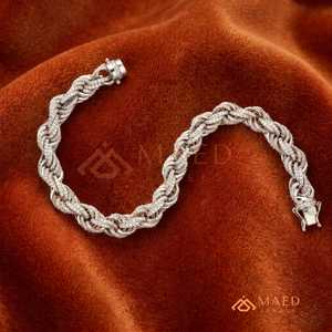 Pulsera de Cadena Fina con Moissanita Plateada, Joyería de Moda de Los Ángeles, Regalo Elegante para Uso Diario - Product Image 2