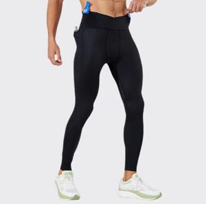 Leggings de compression sans couture taille haute écologiques pour femme, tenue de sport respirante en spandex bleu extensible - Product Image 5