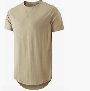 Hip Hop Moda Palangre Camiseta de algodón Cuello redondo ligero Premium Camisetas con mangas cortas - Product Image 3