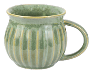 Taza de Café de Cerámica Hecha a Mano con Acabado Mate a Rayas, Estilo Wabi Sabi, Apta para Uso Doméstico, Apta para Lavavajillas y Microondas - Product Image 4