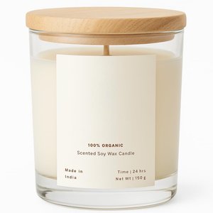 Pot à bougie en verre ambré de style apothicaire avec couvercle en verre hermétique, récipient décoratif en verre pour parfum d'intérieur et aromathérapie - Product Image 3