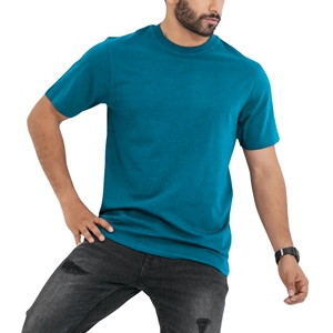 Camiseta Básica para Hombre, 100% Algodón, Tejido de Punto Blanco Premium - Product Image 4