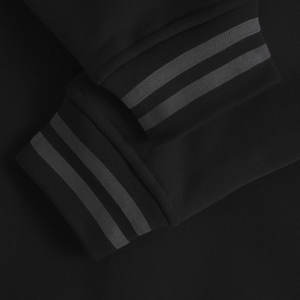 Chaqueta de invierno nueva para hombre, estilo universitario, tipo bomber, de béisbol, con cuerpo blanco y mangas de cuero azul, 2026 - Product Image 6