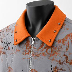 Camisa de Manga Corta con Cierre para Hombre, Estilo Occidental, Casual, Verano, Cuello en Contraste, Ropa Urbana Personalizada, Venta al Por Mayor - Product Image 6
