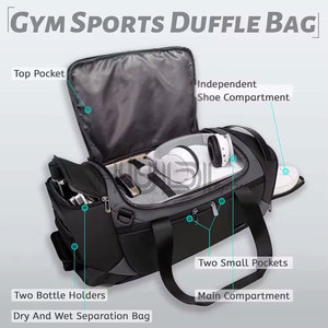 Bolsa Deportiva Profesional para Gimnasio, Diseñada con Múltiples Compartimentos, Tela Resistente y Asas de Fácil Transporte - Product Image 2