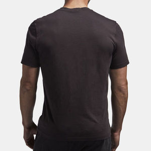 Camisetas de Verano para Hombre, Cuello en V, Negras, Corte Regular, 100% Algodón, Impresión de Logotipo Personalizado, Tejido Transpirable con Patrón - Product Image 4