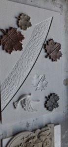 Panel de Pared con Relieve de Hojas y Palomas Talladas en Piedra 3D, Arte Contemporáneo Moderno <span class=keywords><strong>para</strong></span> Exteriores con Diseño Duradero <span class=keywords><strong>para</strong></span> Comedor y Montaje en Pared - Product Image 4