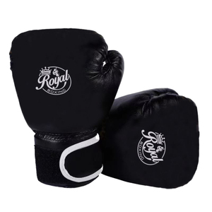 Guantes de Boxeo de Piel Sintética PU de 10oz y 16oz para Entrenamiento de Sparring de Muay Thai con Cierre y Logotipo Personalizado - Product Image 1