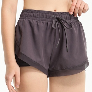Shorts Deportivos de Nylon para Mujer, Talla Grande, con Forro, Doble Capa - Product Image 1