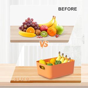 <b>Small</b> Plastic Storage Bins 9.4\"X6.5\"X3.9\" Organizing <b>Containers</b> for Classroom Pantry Kitchen Cupboard Bathroom - Product Image 4