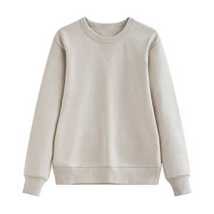 เสื้อสเวตเชิ้ตผู้หญิงขายส่ง แบบใหม่ สั่งทำได้ ลำลอง แขนยาว คอกลม พิมพ์ลายที่ไหล่ได้ ผ้าฝ้าย 100% ซักแล้ว ไซส์ใหญ่ - Product Image 3