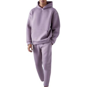 Survêtement à capuche personnalisé en molleton imperméable pour homme, coupe évasée, 100 % coton respirant et léger, grandes tailles, éco-responsable, décontracté, idéal pour l'hiver - Product Image 1