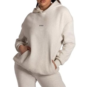 เสื้อฮู้ดดี้ผู้หญิงทรงโอเวอร์ไซส์ ผ้าหนานุ่มสบาย ซิปหน้า มีกระเป๋าคู่แบบแยกส่วน ลดราคาพิเศษ - Product Image 2