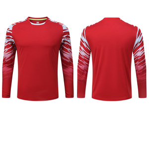 Premium Quality Custom Printed Soccer Jersey <b>Padded</b> Football Shirt Adult Men's Long Sleeve Goalkeeper OEM 100% Polyester - Product Image 5